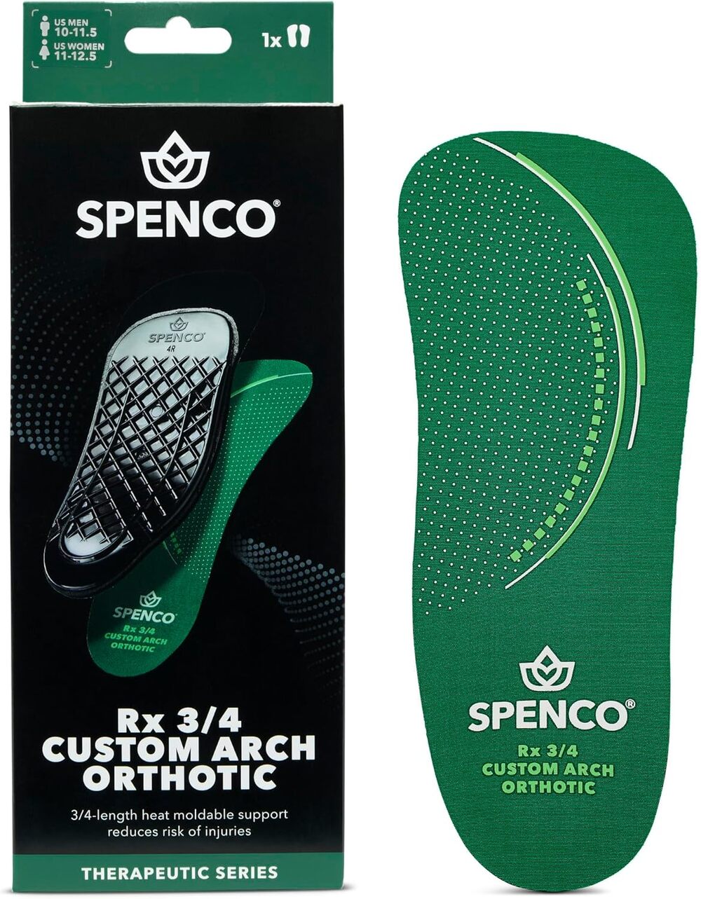 NWT Spenco Rx Full Arch Support Insoles 1 pair, Size 5-6.5 Womens, 4-5.5 Mens